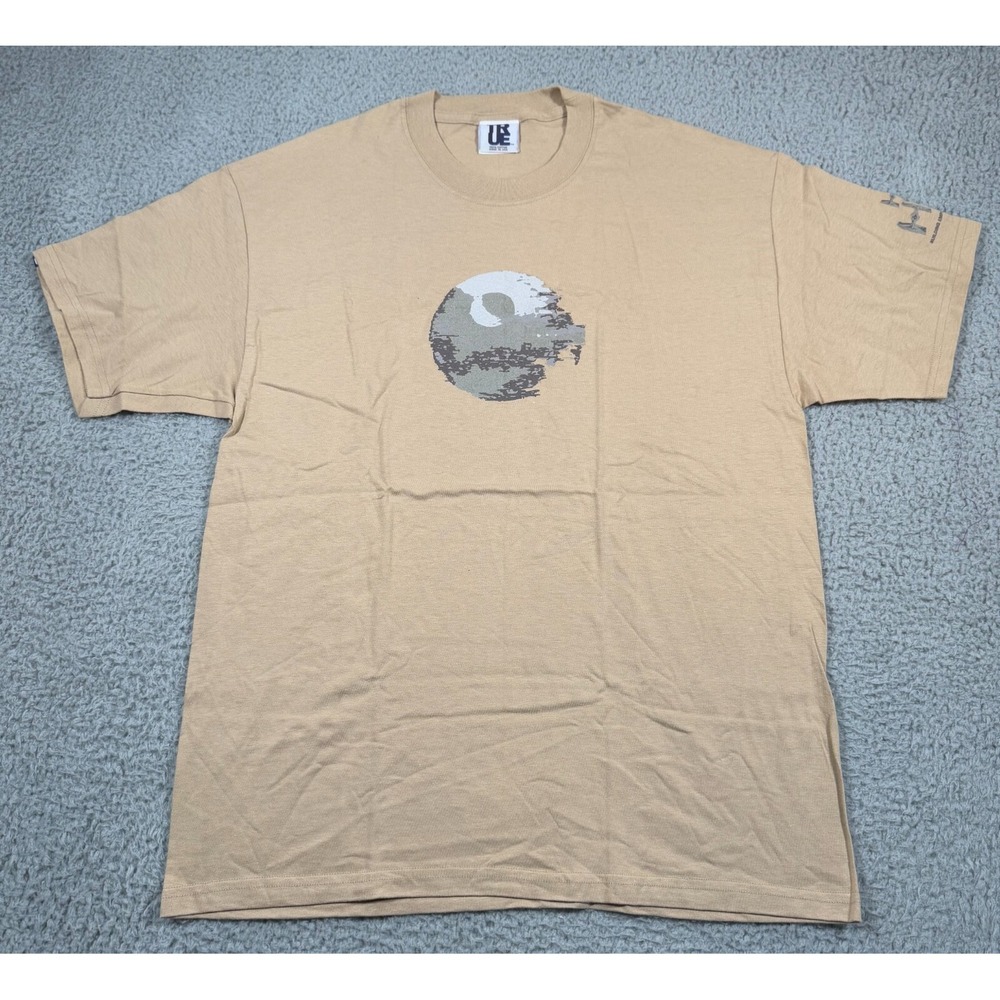 TRUE Star Wars T Shirt Mens XL Brown Building Empires The Fighter‎ Short Sleeve